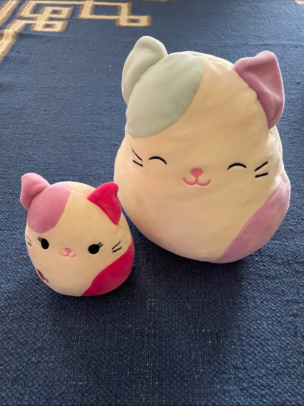 Squishmallows Pastel Cat Pair in Pink, Lavender & Mint